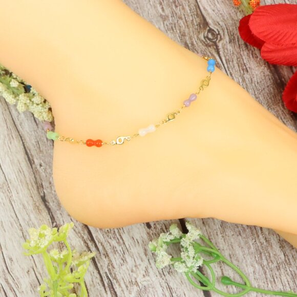 "Dainty Anklet for Women – Elegant Everyday Jewelry & Perfect Gift | MLCRC1148 - Picture 9 of 10